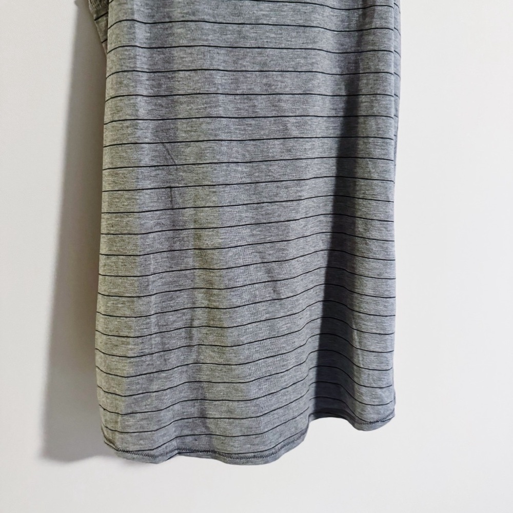 Lululemon - Grey and Black Striped All Tied Up Tank - Picture 3 of 9